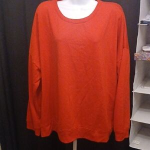 Cozy Casual Red Women's Sweatshirt